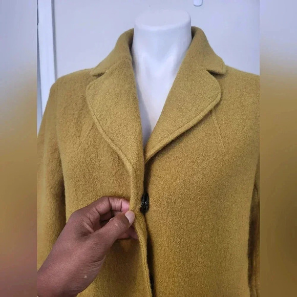 Nuvola Made in Italy Soft Wool Lightweight Snap Button Down Front Pocket Coat(8) - Picture 5 of 9